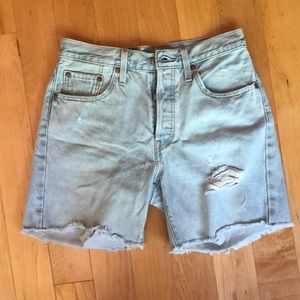 Levi’s 501 High Rise Denim Shorts